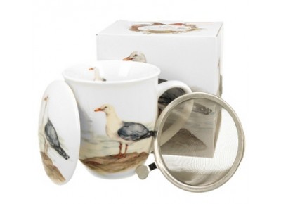 MEWA 0,4l z metalowym zaparzaczem - bone china