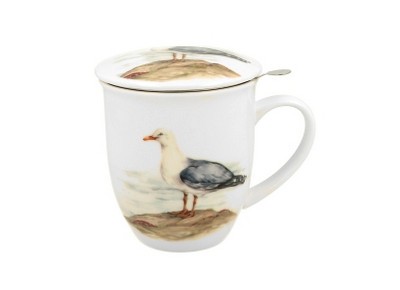 MEWA 0,4l z metalowym zaparzaczem - bone china Zdjęcie 2 z 3