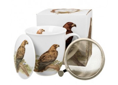 ORZEŁ 0,4l z metalowym zaparzaczem - bone china