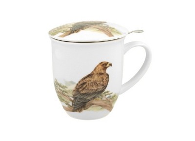 ORZEŁ 0,4l z metalowym zaparzaczem - bone china Zdjęcie 2 z 3