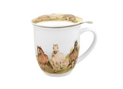 KONIE 0,4l z metalowym zaparzaczem - bone china Zdjęcie 2 z 3