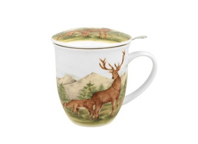 JELENIE 0,4l z metalowym zaparzaczem - bone china Zdjęcie 2 z 3