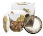 WILKI 0,4l z metalowym zaparzaczem - bone china