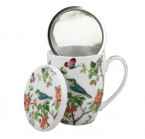 PTAKI NA GAŁĘZI 0,35l z metalowym zaparzaczem