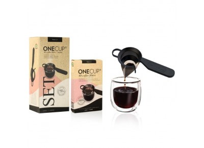 ONE CUP Filtry papierowe (60szt.) z klipsem do kawy FINUM