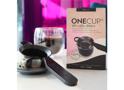 ONE CUP Filtry papierowe (60szt.) z klipsem do kawy FINUM Zdjęcie 3 z 8