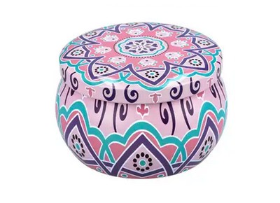 Puszka MANDALA 50g - lila-róża