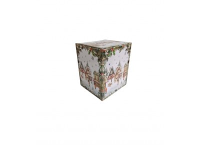Kubek porcelanowy z metal. zaparza. ŚWIĄTECZNA WIOSKA 0,36l