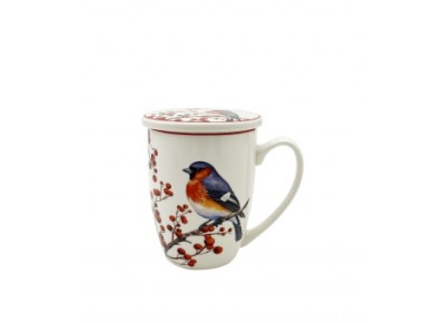 Kubek z metalowym zaparzaczem CHRISTMAS BIRD 0,36l Zdjęcie 3 z 4