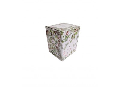 Kubek porcelanowy z metal. zaparza. ŚWIĄTECZNE LISTKI 0,36l Zdjęcie 2 z 4
