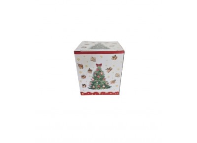 Kubek porcelanowy z metal. zaparza. CHOINKA3 0,36l Zdjęcie 2 z 4