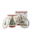Kubek porcelanowy z metal. zaparza. CHOINKA3 0,36l