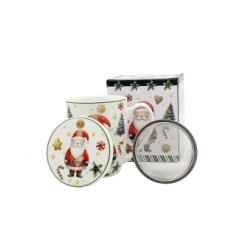 Kubek porcelanowy z metal. zaparza. MIKOŁAJ 0,36l