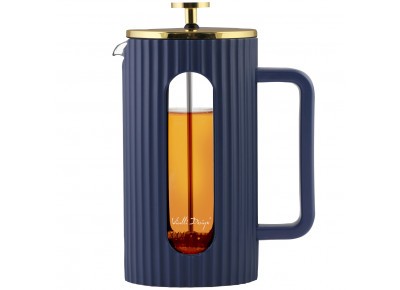 Zaparzacz do kawy French Press LIVIO ze złotą pokrywką 1l - INDYGO