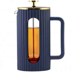 Zaparzacz do kawy French Press LIVIO ze złotą pokrywką 1l - INDYGO