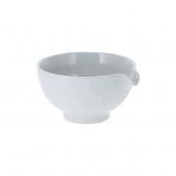 CHAWAN Czarka porcelanowa QUSHI do Matcha z dziubkim 0,35l - biała