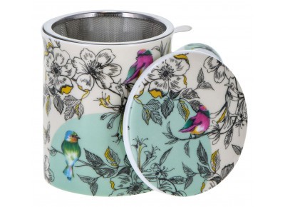 Kubek porcelanowy BIRDY z metal. zaparzaczem 0,325l