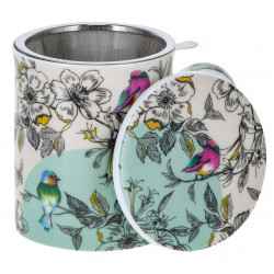Kubek porcelanowy BIRDY z metal. zaparzaczem 0,325l
