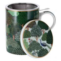 Kubek porcelanowy LAS z metal. zaparzaczem 0,35l