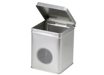 Puszka srebrna SILBER z okienkiem- 100g