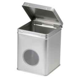 Puszka srebrna SILBER z okienkiem- 100g