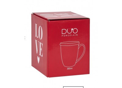 Kubek porcelanowy z metal. zaparza. PARA 0,36l Zdjęcie 2 z 6