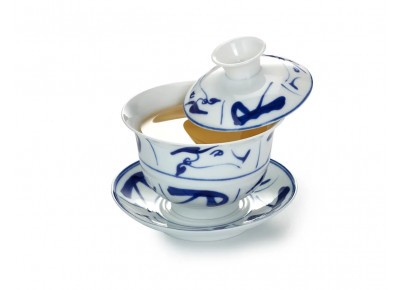 Gaiwan porcelanowy z Jingdezen JUNJIN AHRI 100 ml