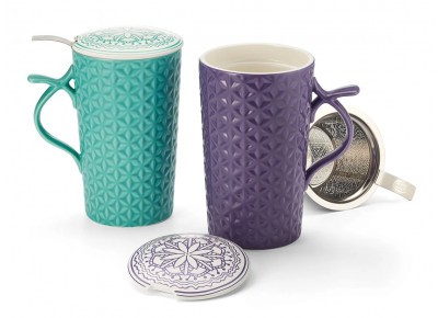 Kubek new bone china SKANDI 0,4 l - fioletowy Zdjęcie 2 z 2