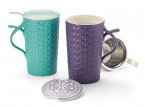 Kubek new bone china SKANDI 0,4 l - fioletowy