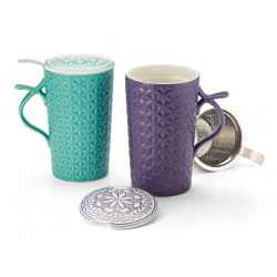 Kubek new bone china SKANDI 0,4 l - seledynowy